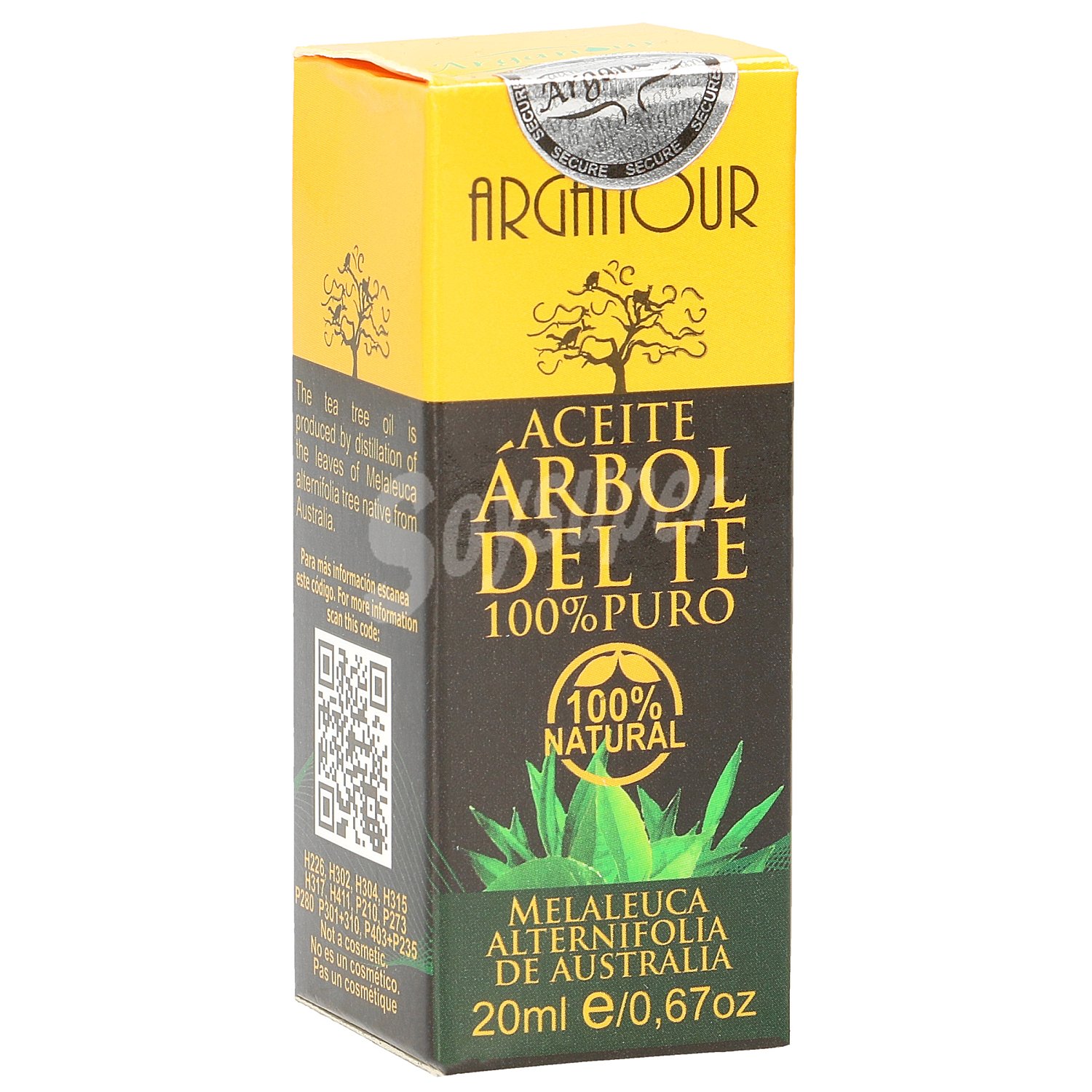 Aceite corporal de árbol de té