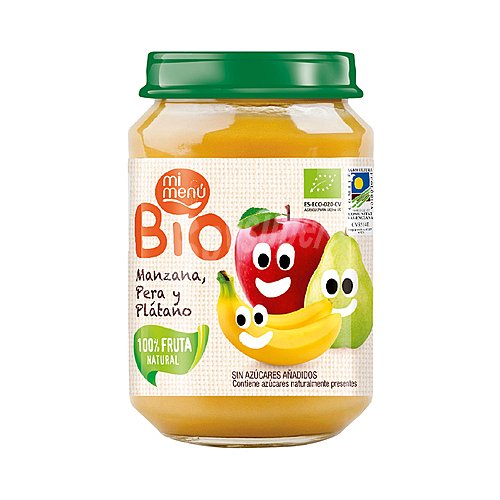 Dulcesol Tarrito de 3 frutas (manzana, pera y plátano) a partir de 4 meses dulcesol Mi menú bio