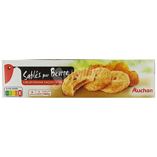 Producto alcampo Galletas de mantequilla con relleno de manzana caramelizada producto alcampo