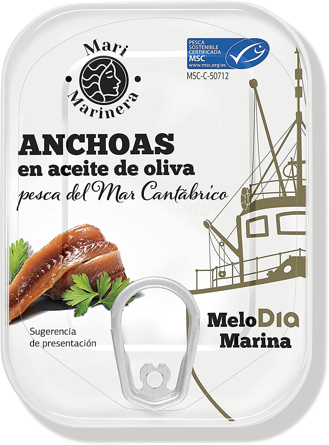 Anchoas en aceite de oliva MSC Mari Marinera