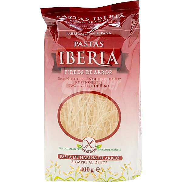 Fideos de arroz sin gluten