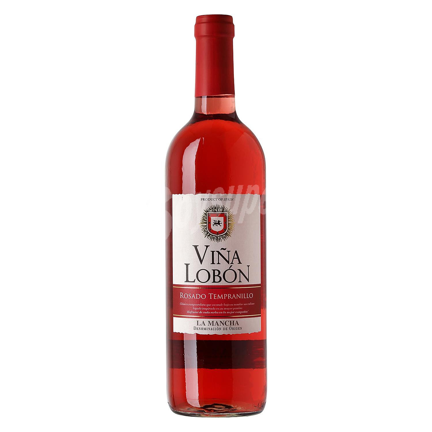 Vino D.O. Mancha rosado tempranillo Viña Lobón