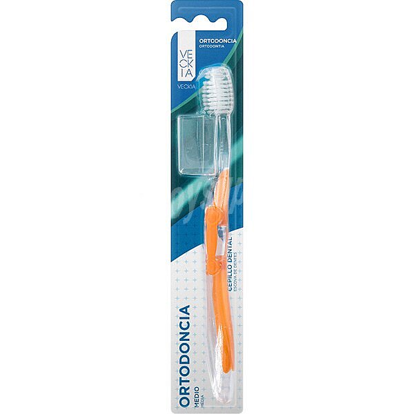 Cepillo dental ortodoncia medio blister