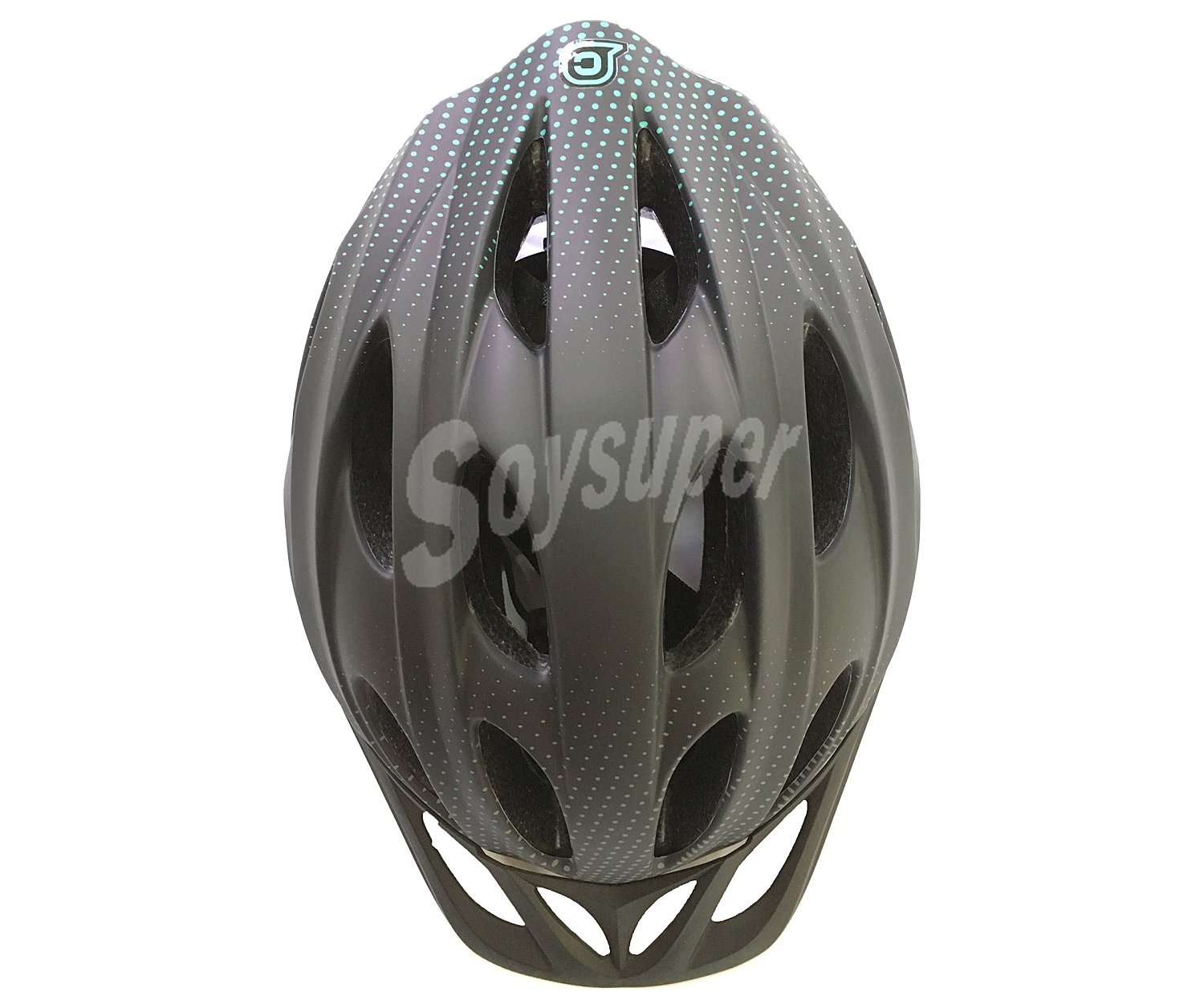 Casco adulto ajustable para ciclismo, talla M, de 55 a 58cm., color negro alcampo