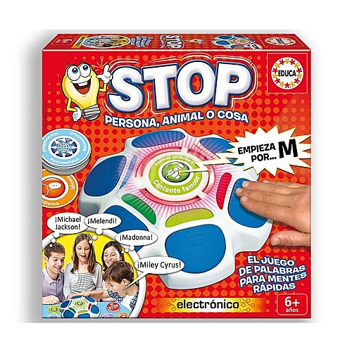 Juego de mesa de rapidez y palabras Stop, Persona, Animal o Cosa, desde 1 jugador educa borrás