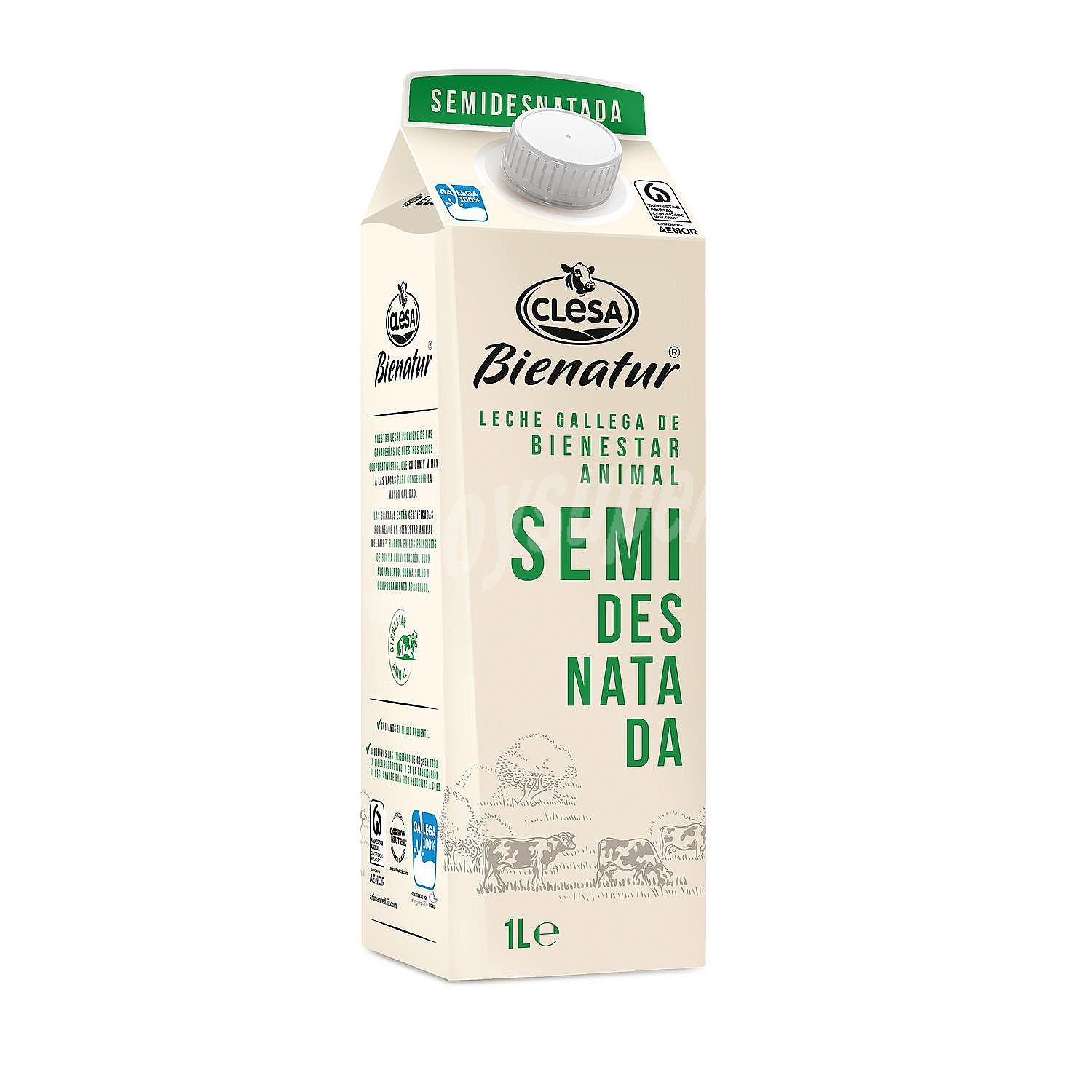 Leche semidesnatada Bienatur