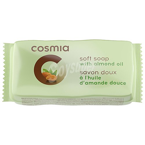 Cosmia Pastilla de jabón de tocador con aceite de almendras cosmia