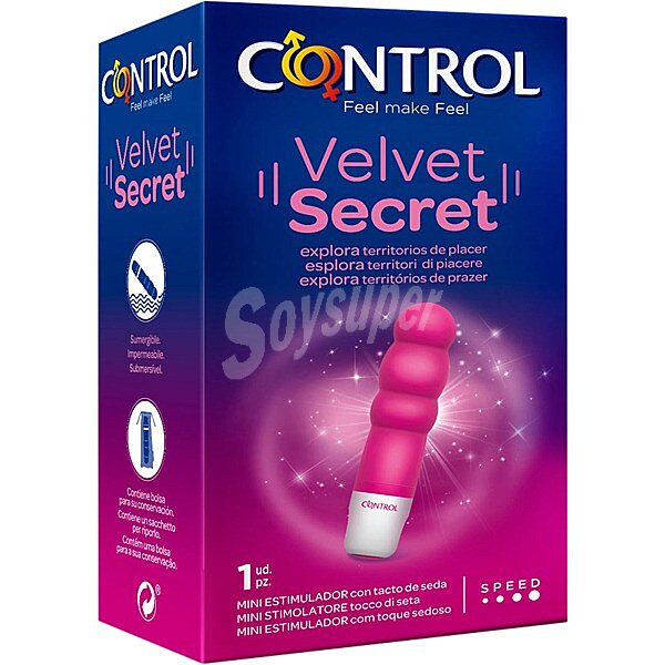 Velvet Secret mini estimulador con tacto de seda 