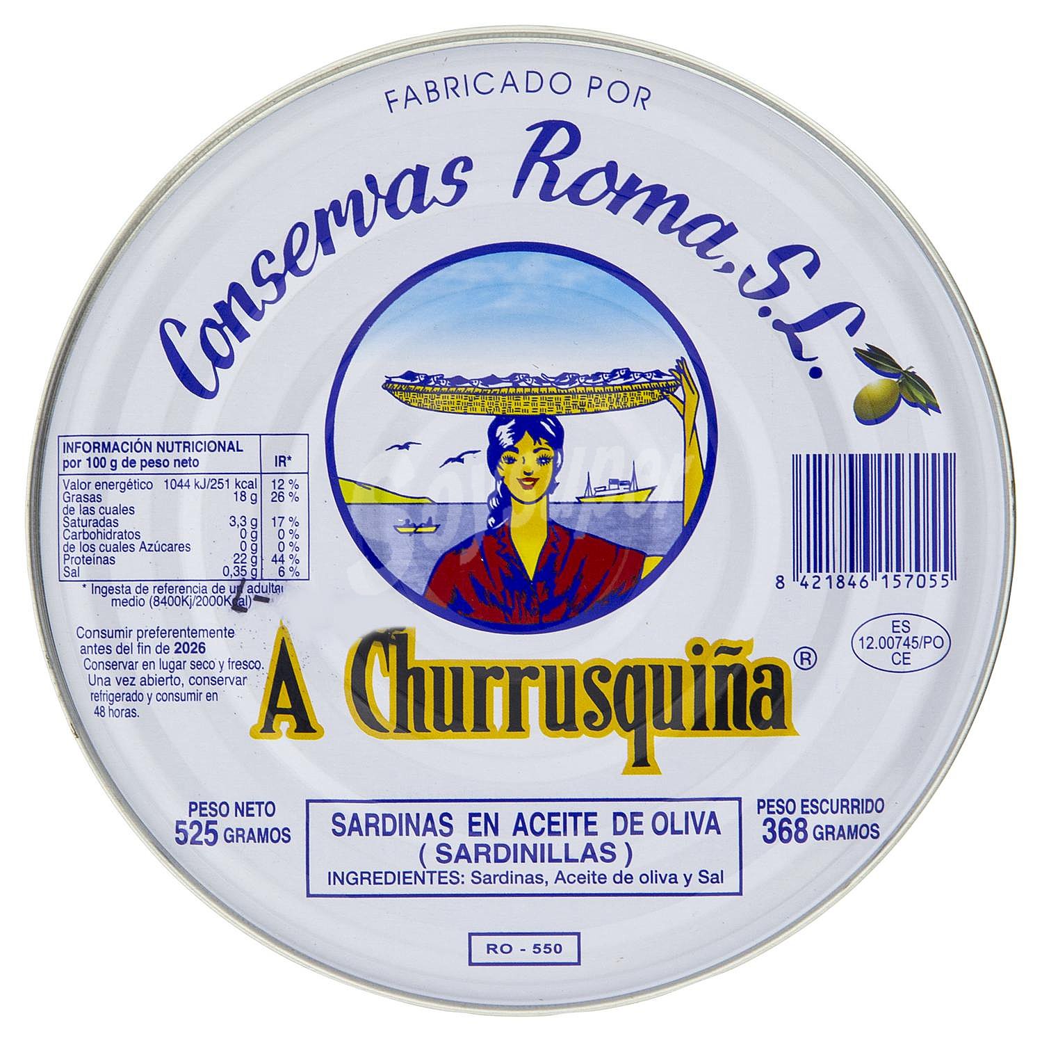 Sardinas en aceite de oliva