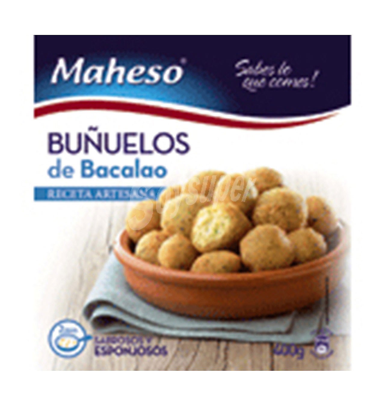 Buñuelos maheso de bacalao