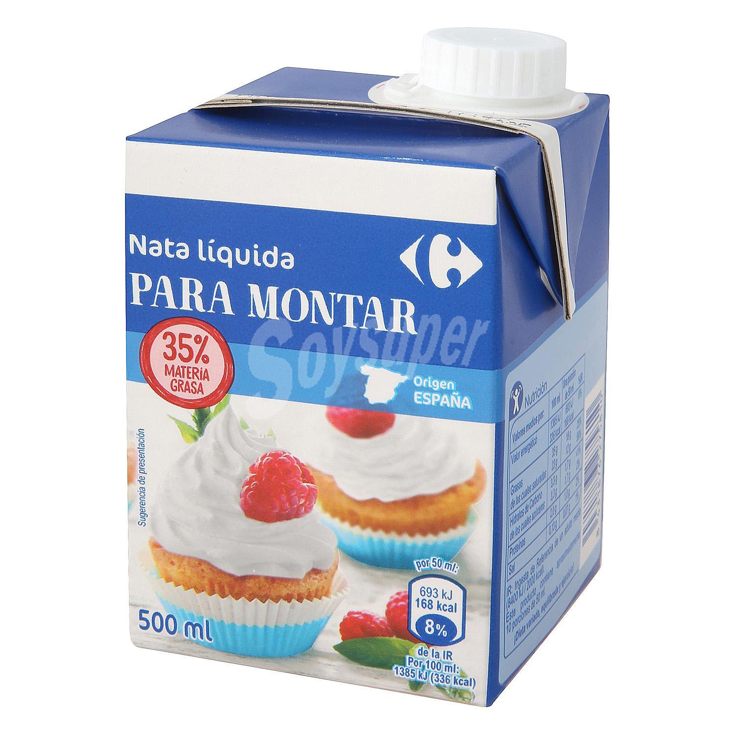 Nata para montar líquida Carrefour