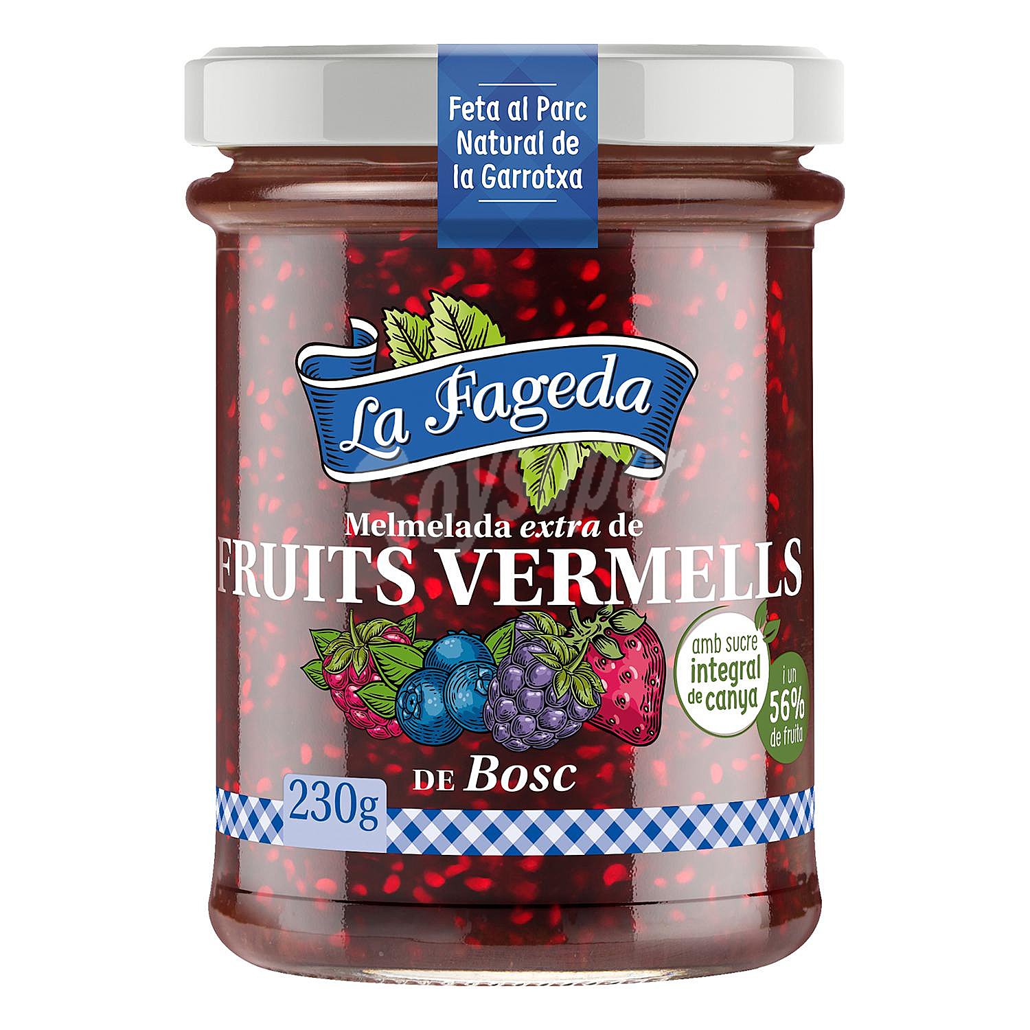 Mermelada de frutas del bosque sin gluten