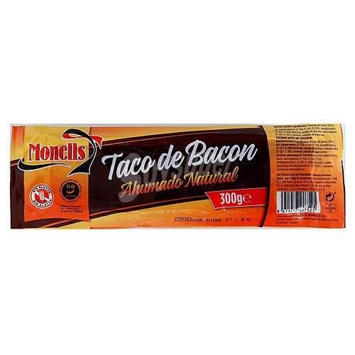 Monells Taco de bacon con ahumado natural monells