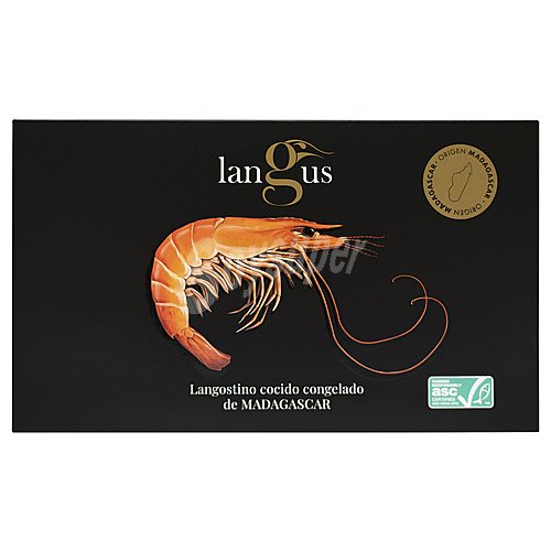 Langus Langostino cocido y congelado de Madagascar langus (p..n)