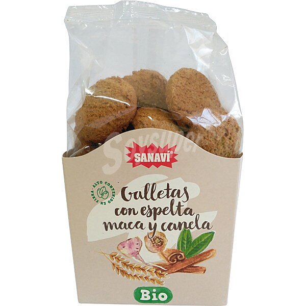 Galletas con espelta, trigo y canela ecológicas bolsa 200 g