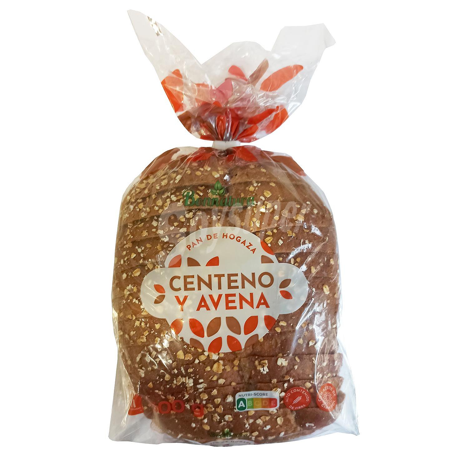 Pan de hogaza de centeno y avena