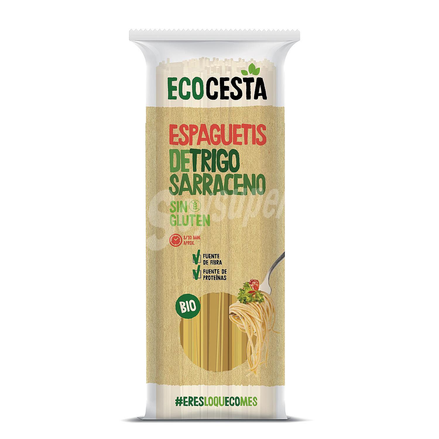 Pasta de espagueti de trigo sarraceno ecológica