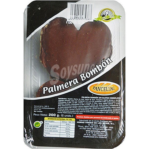 Palmera bombón sin gluten