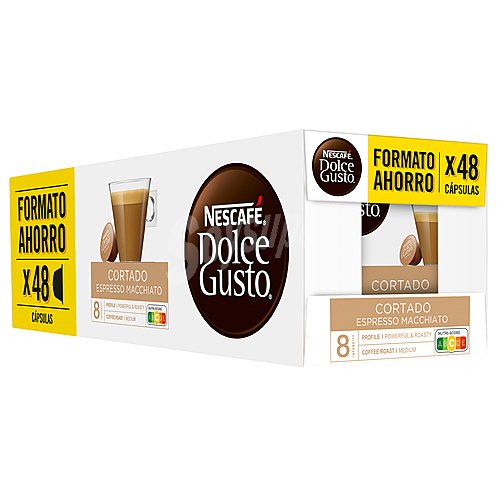 Nescafé dolce gusto Café cortado en cápsulas Intensidad 8 nescafé dolce gusto 302,4 G