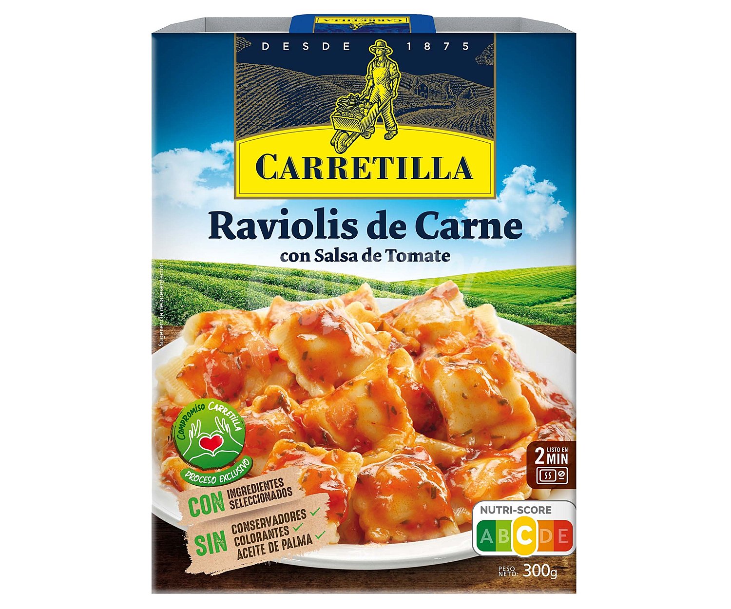 Raviolis de carne especial para microondas