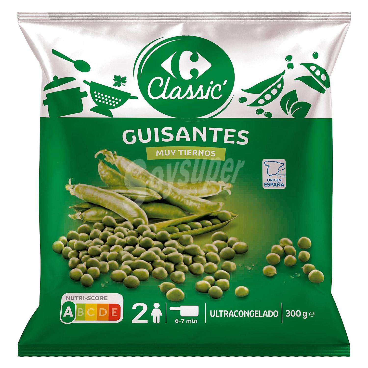 Guisantes muy tiernos Carrefour Classic'