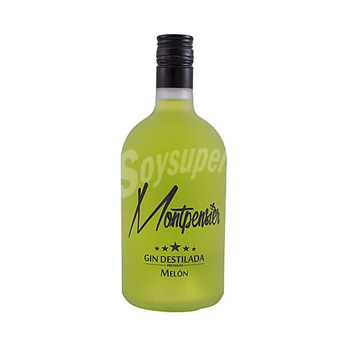 Montpensier Ginebra premium elaborada con 9 botanicos y melón, que pasan 5 destilaciones montpensier Melón