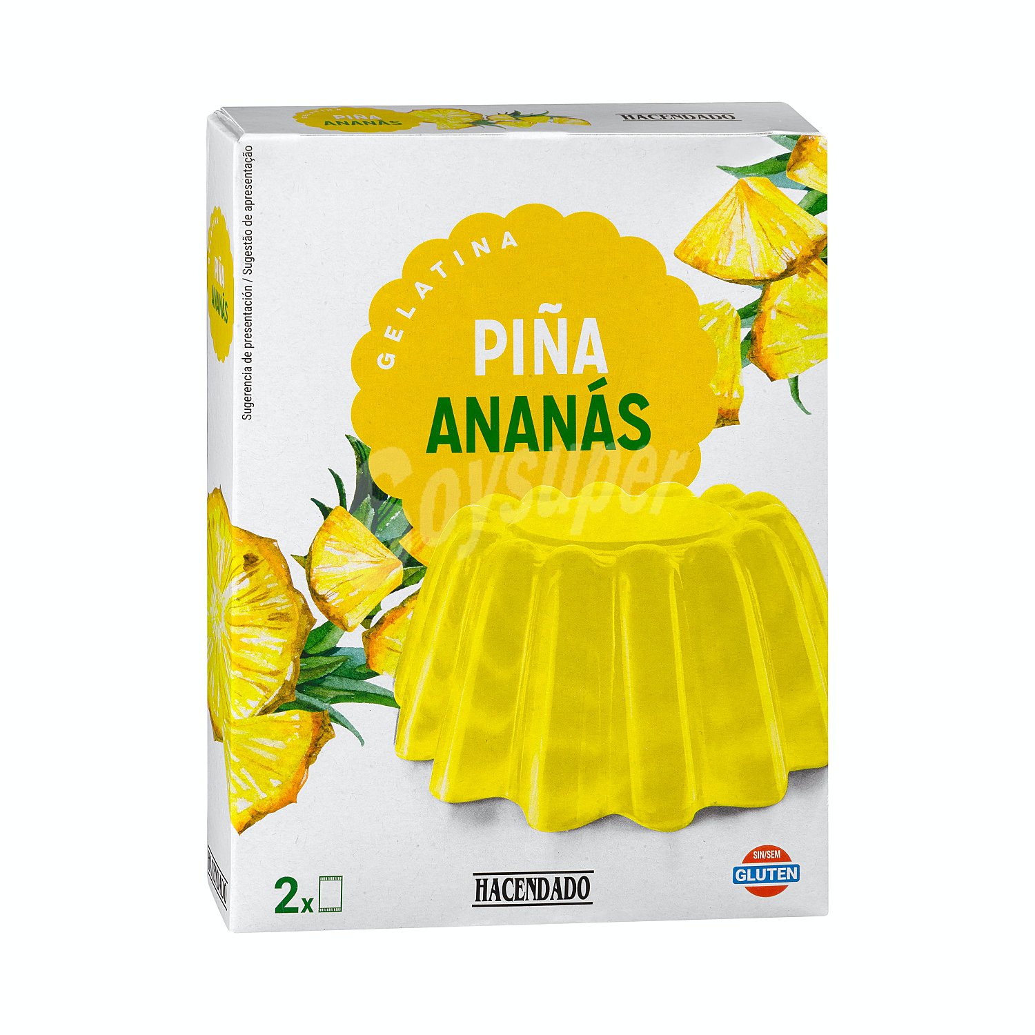 Gelatina piña para preparar