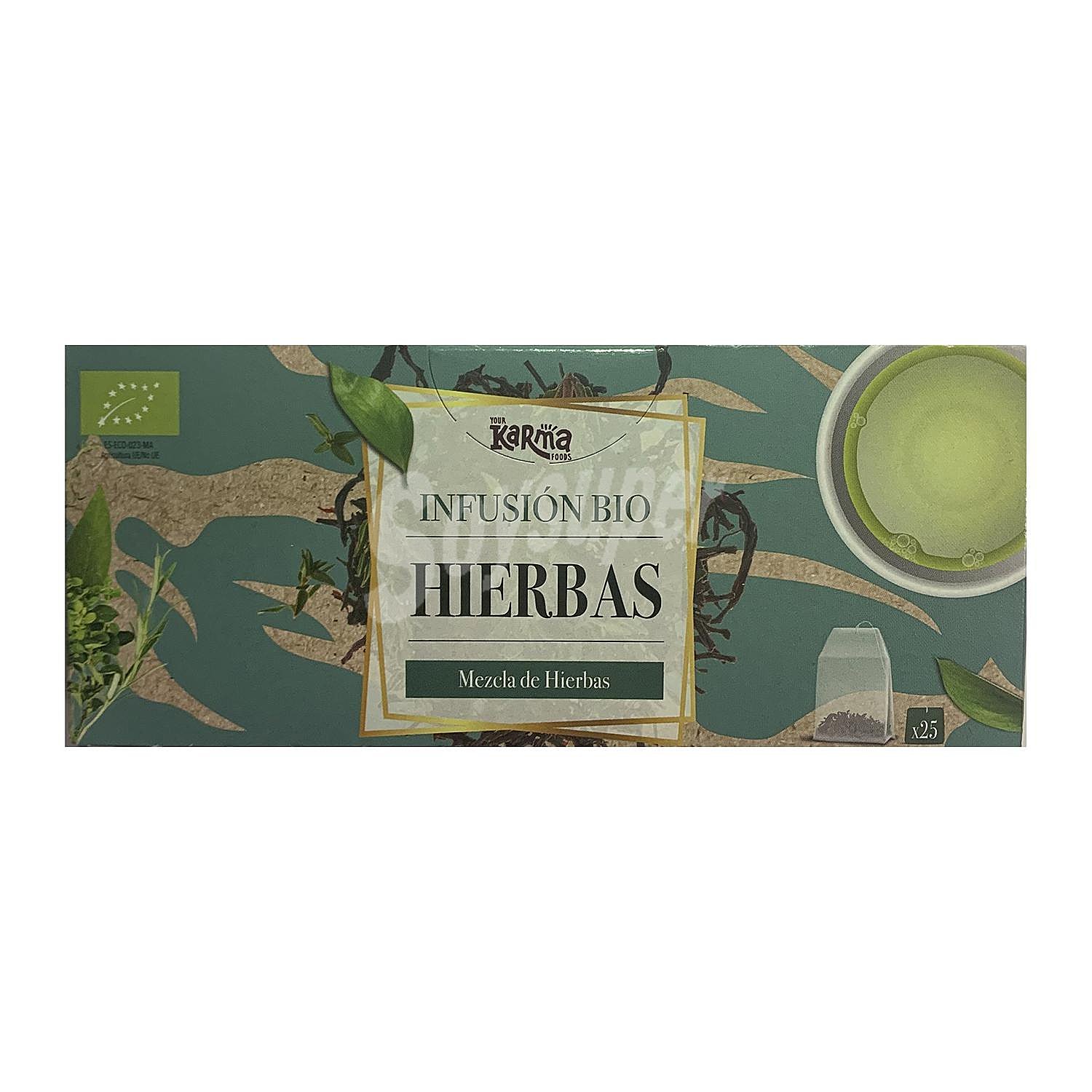 Infusión Hierbas en bolsitas ecológica