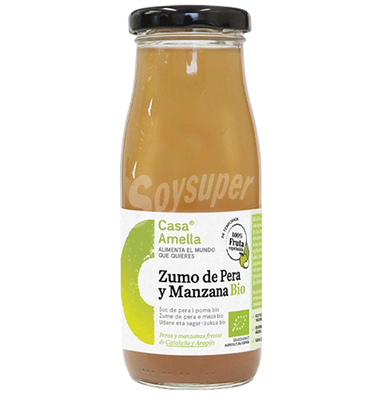 Zumo bio casa amella pera manzana