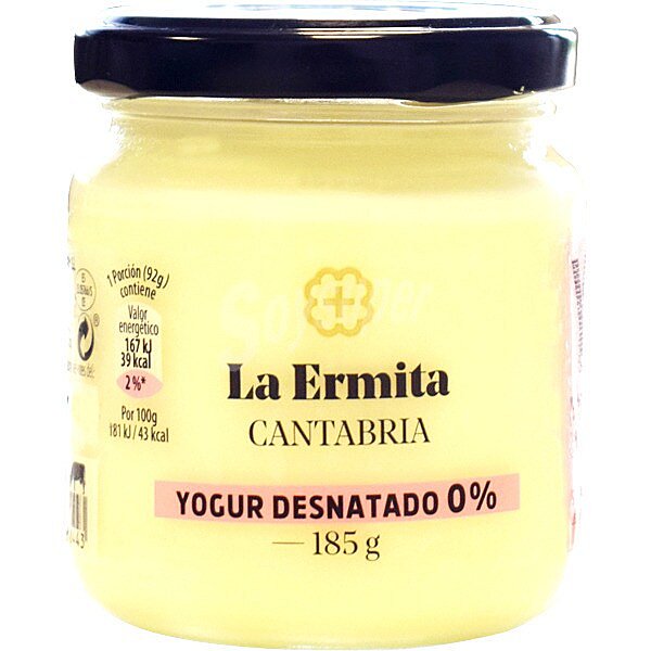 Yogur natural desnatado 0% m.g