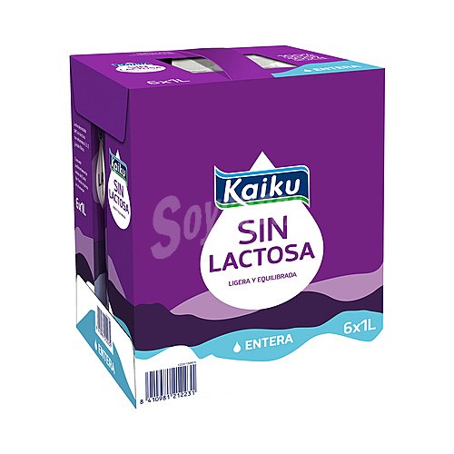 Kaiku Leche entera de vaca, sin lactosa kaiku