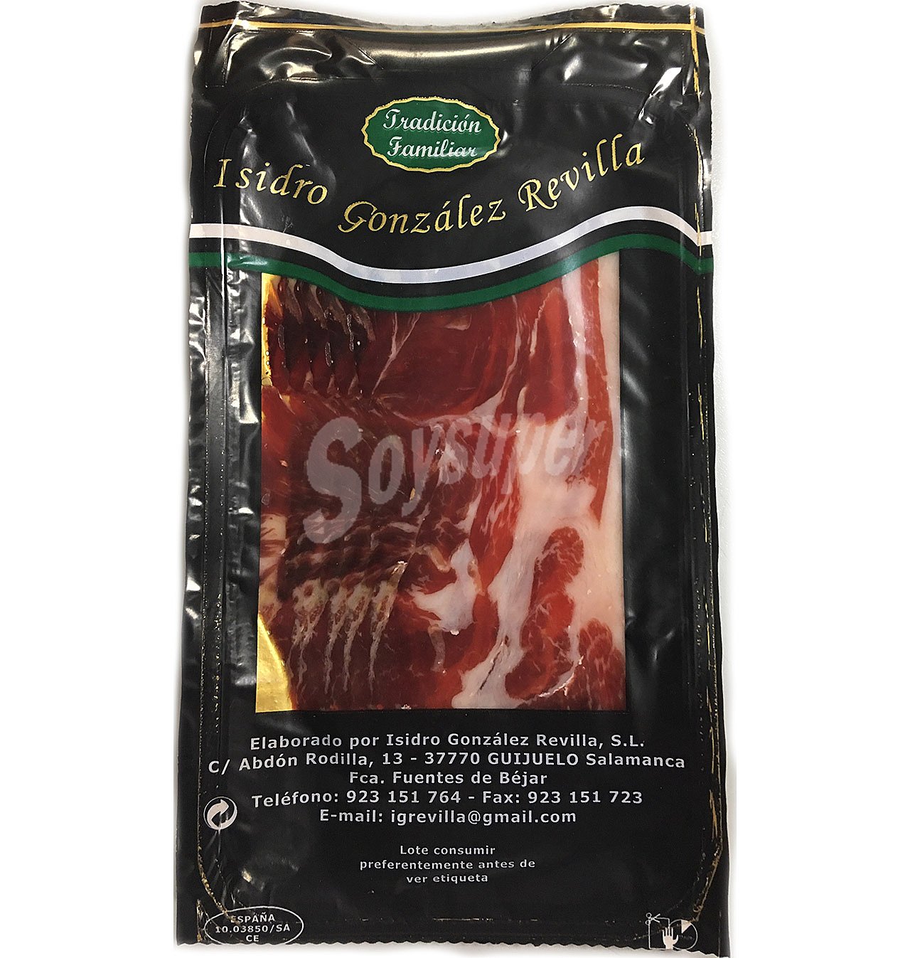 Jamón de bellota 50% ibérico gonzalez revilla