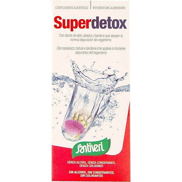 Jarabe superdetox con diente de león, abedul y bardana