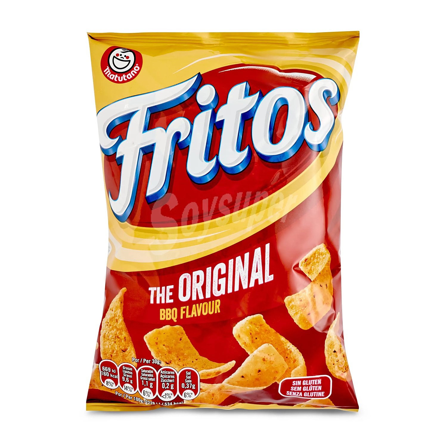 Snack de maíz con sabor a barbacoa fritos