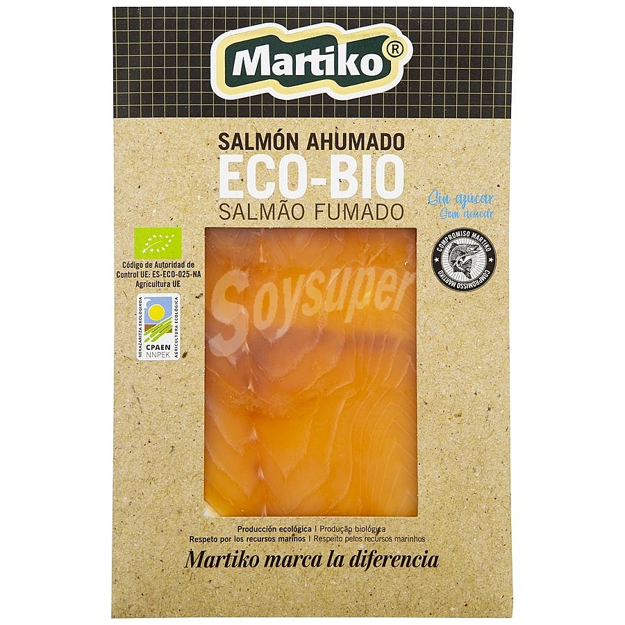 Salmón ahumado noruego ecológico