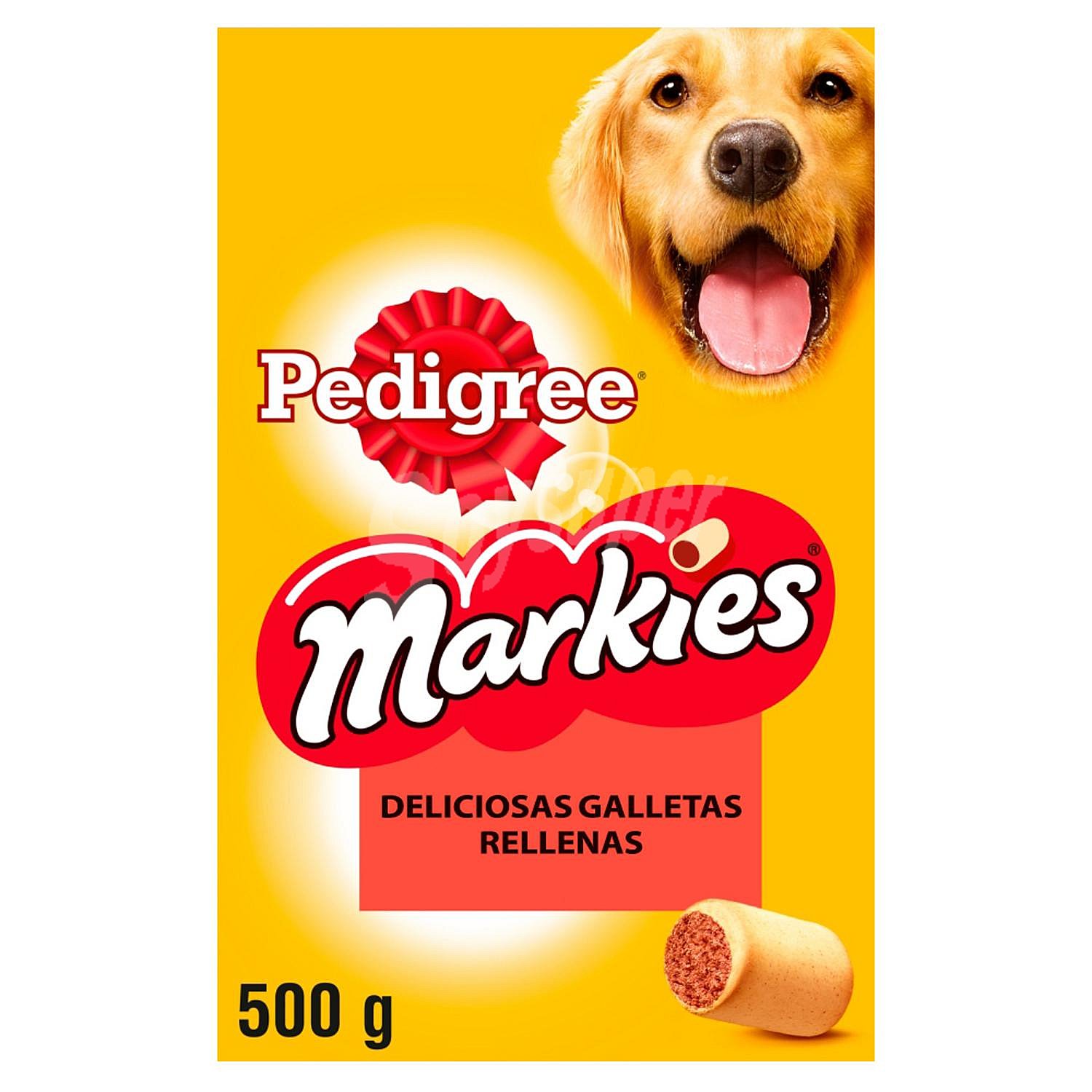 Galletas rellenas de carne de tuétano para perros