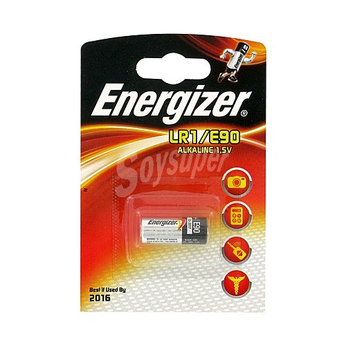 Pila alcalina LR1, E90, 1,5V, energizer