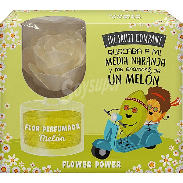 Ambientador en forma de flor aroma Melón