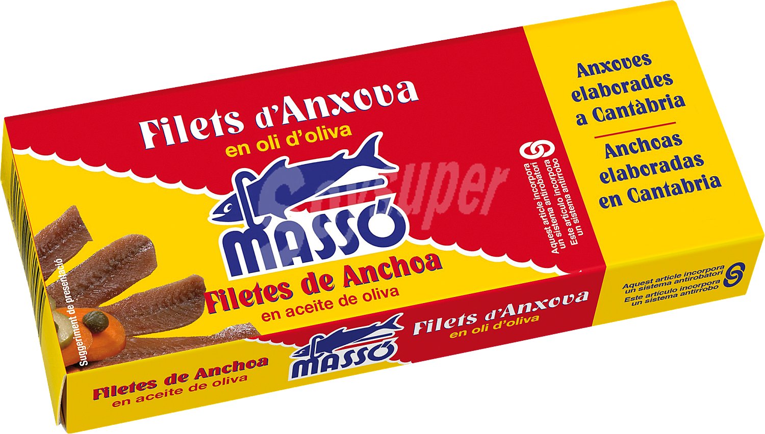 Filetes de anchoa en aceite de oliva