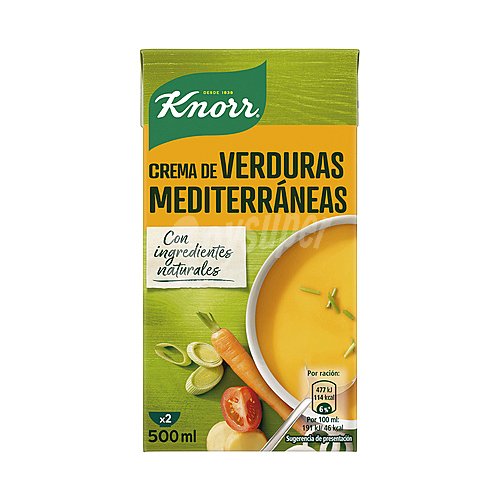 Knorr Crema de verduras Mediterráneas knorr