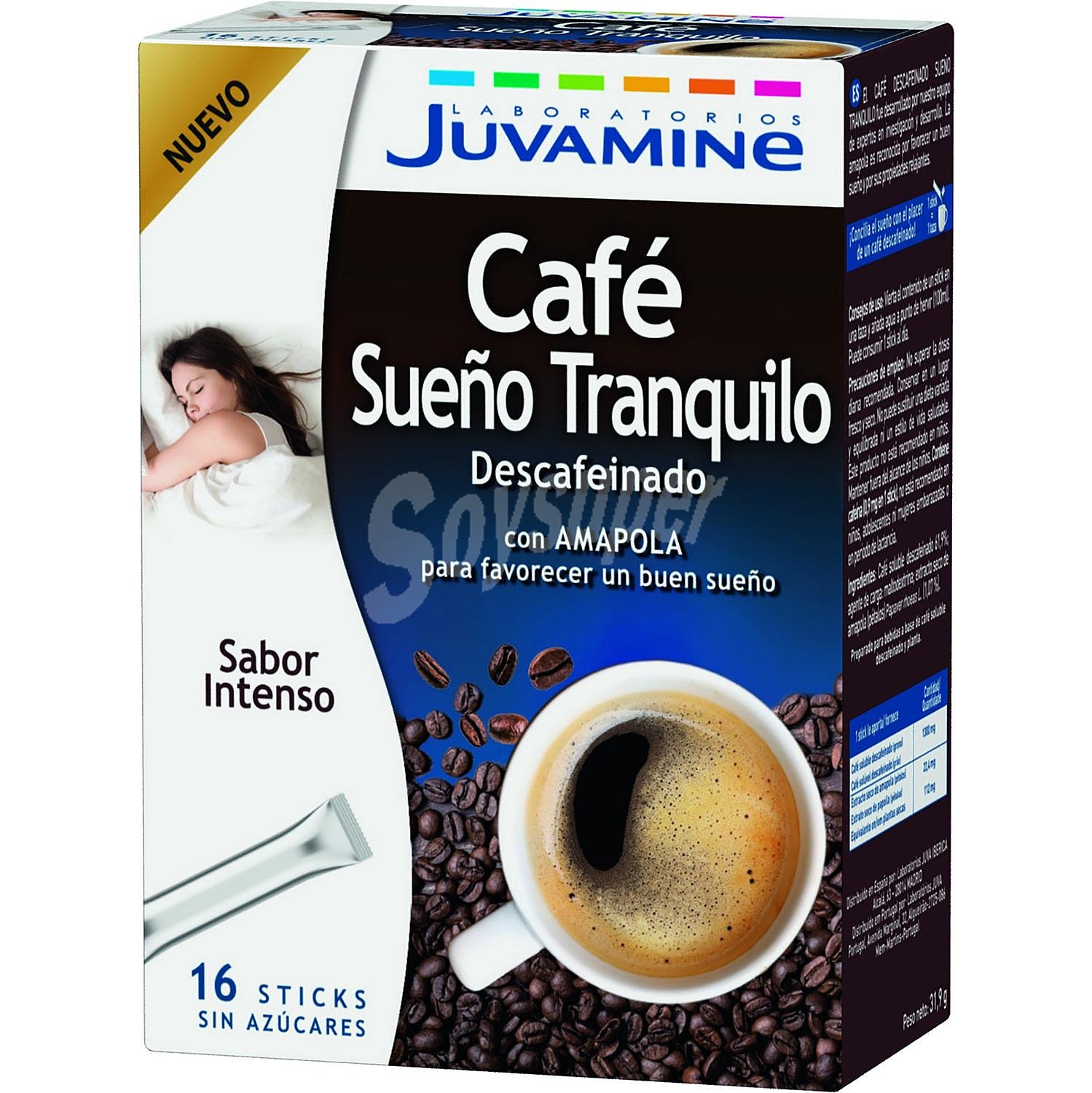 Café descafeinado sueño tranquilo en sticks