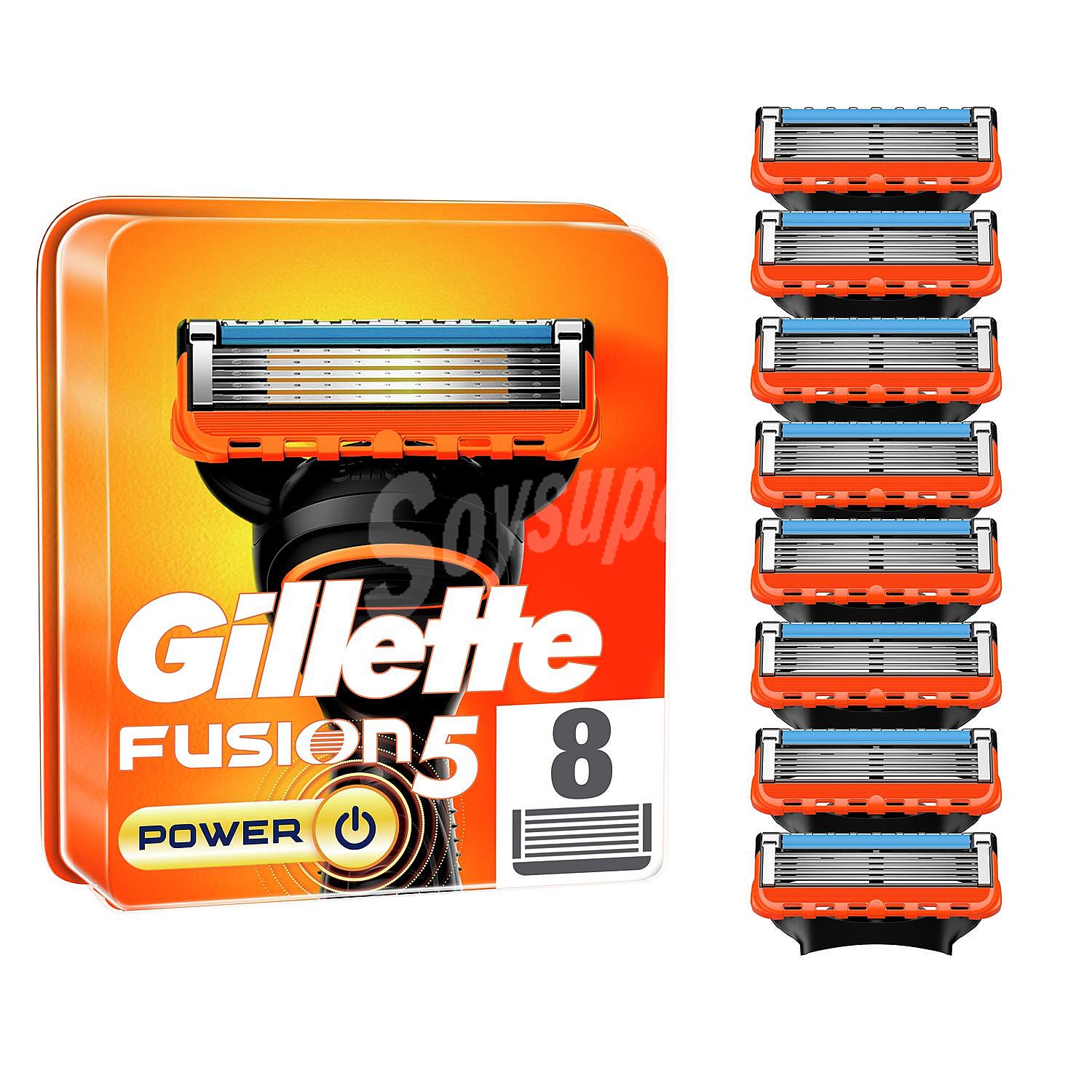 Recambios maquinilla Fusion5 Power Gillette