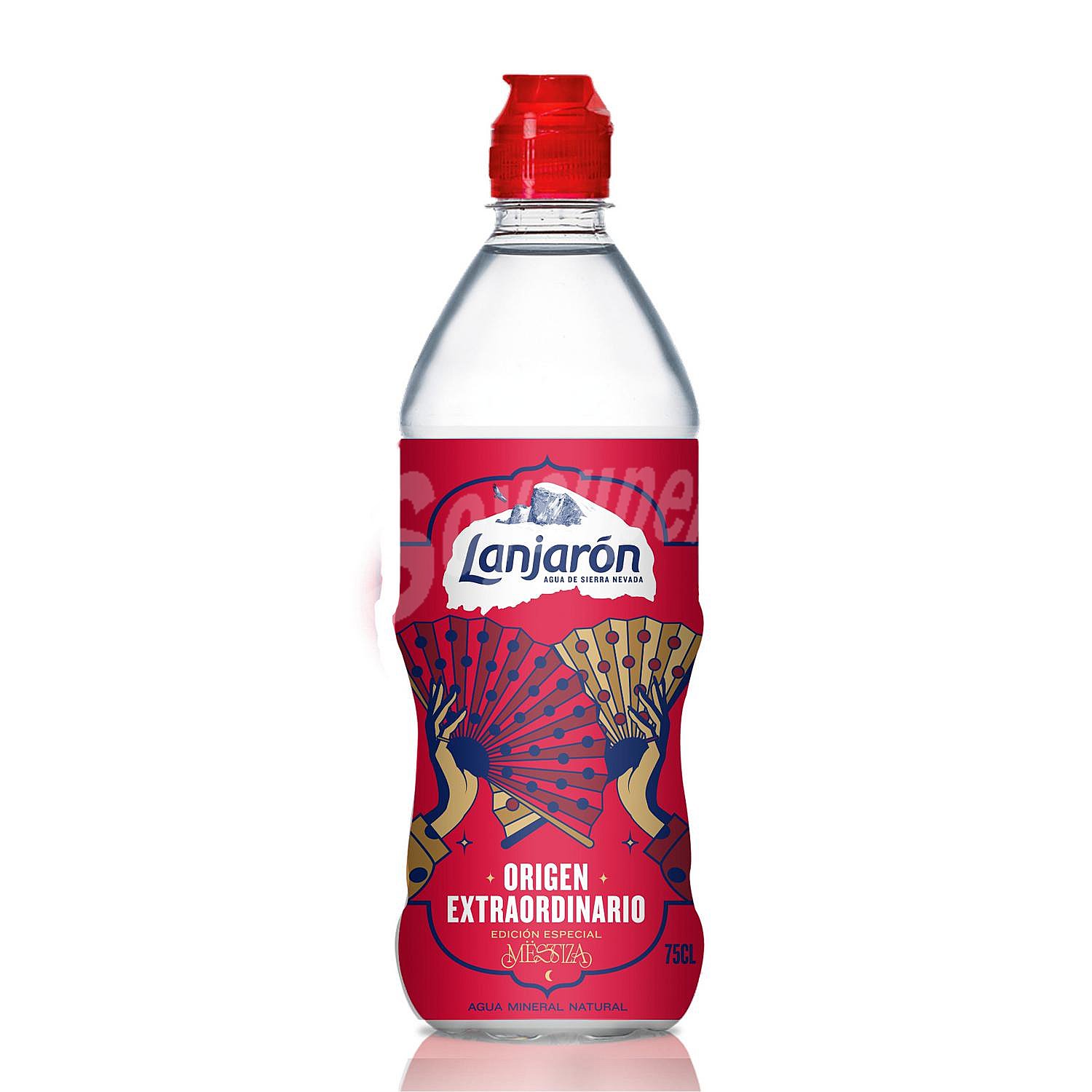 Agua mineral Lanjarón tapón deportivo