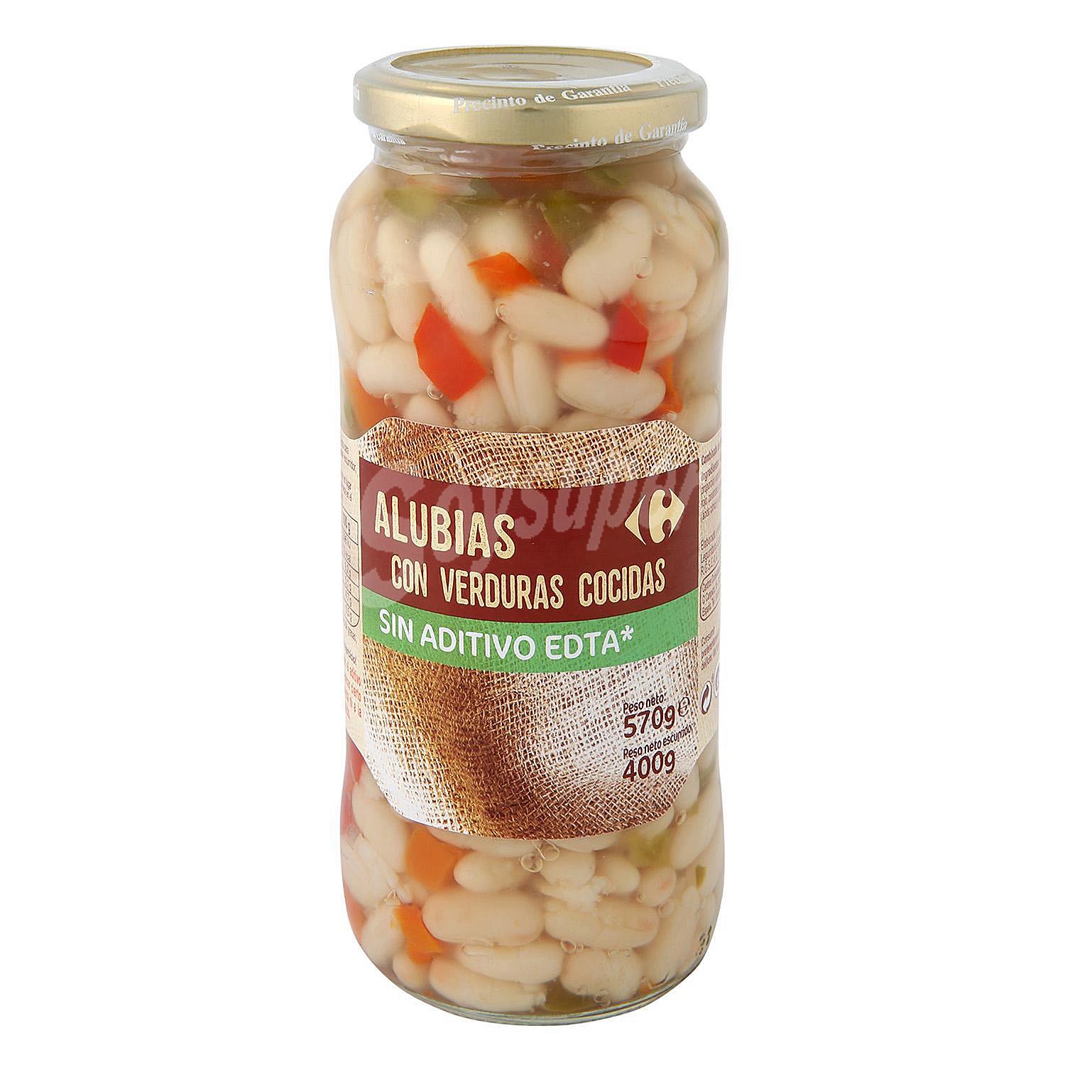 Alubias cocidas con verduras Carrefour