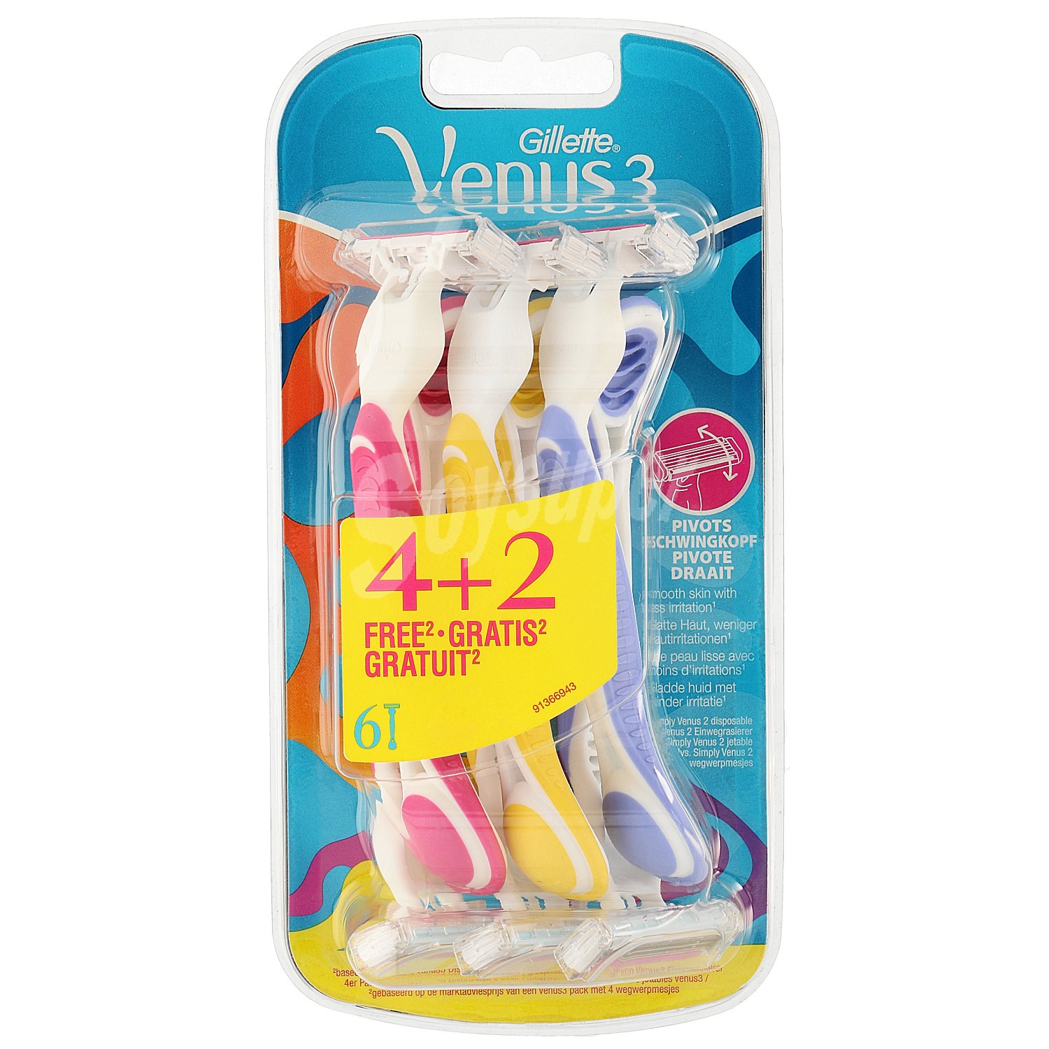 Venus 3 maquinilla deshechable mujer