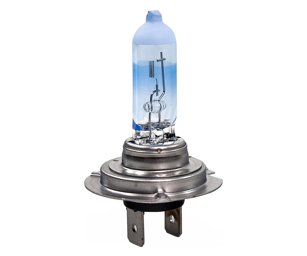 Bombilla halógena para automovil con luz blanca, tipo H7 con portencia de 55W philips Whitevision