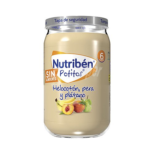 Nutribén Potitos® de fruta (melocotón, pera y plátano), a partir de 6 meses nutribén