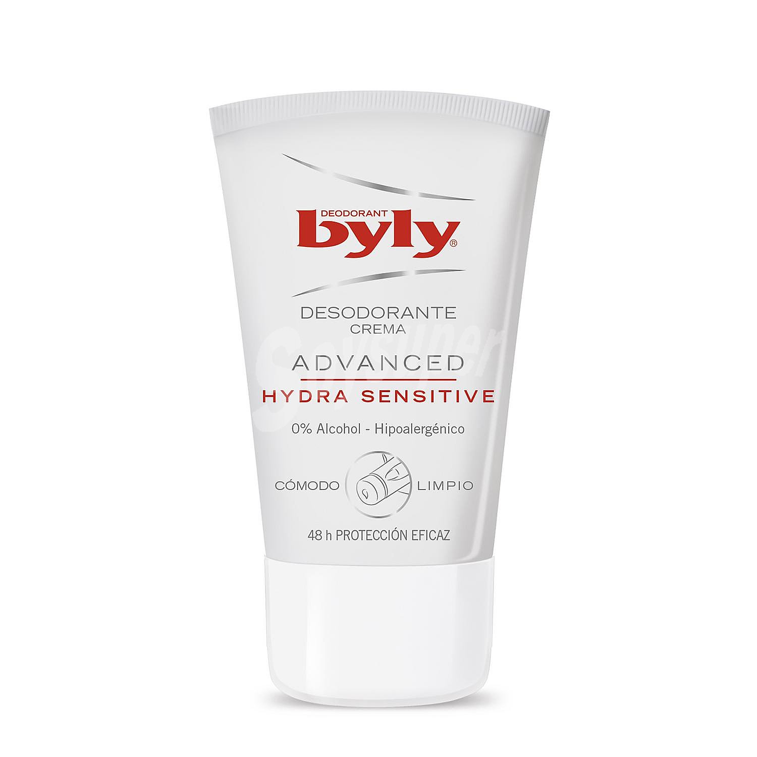 Advanced desodorante en crema hydra sensitive