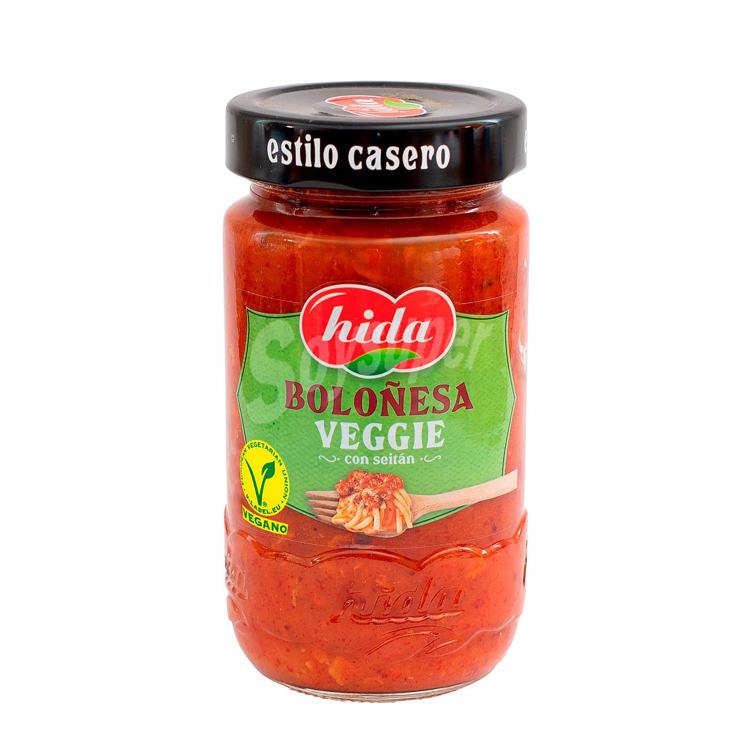 Salsa boloñesa con seitán Hida sin lactosa