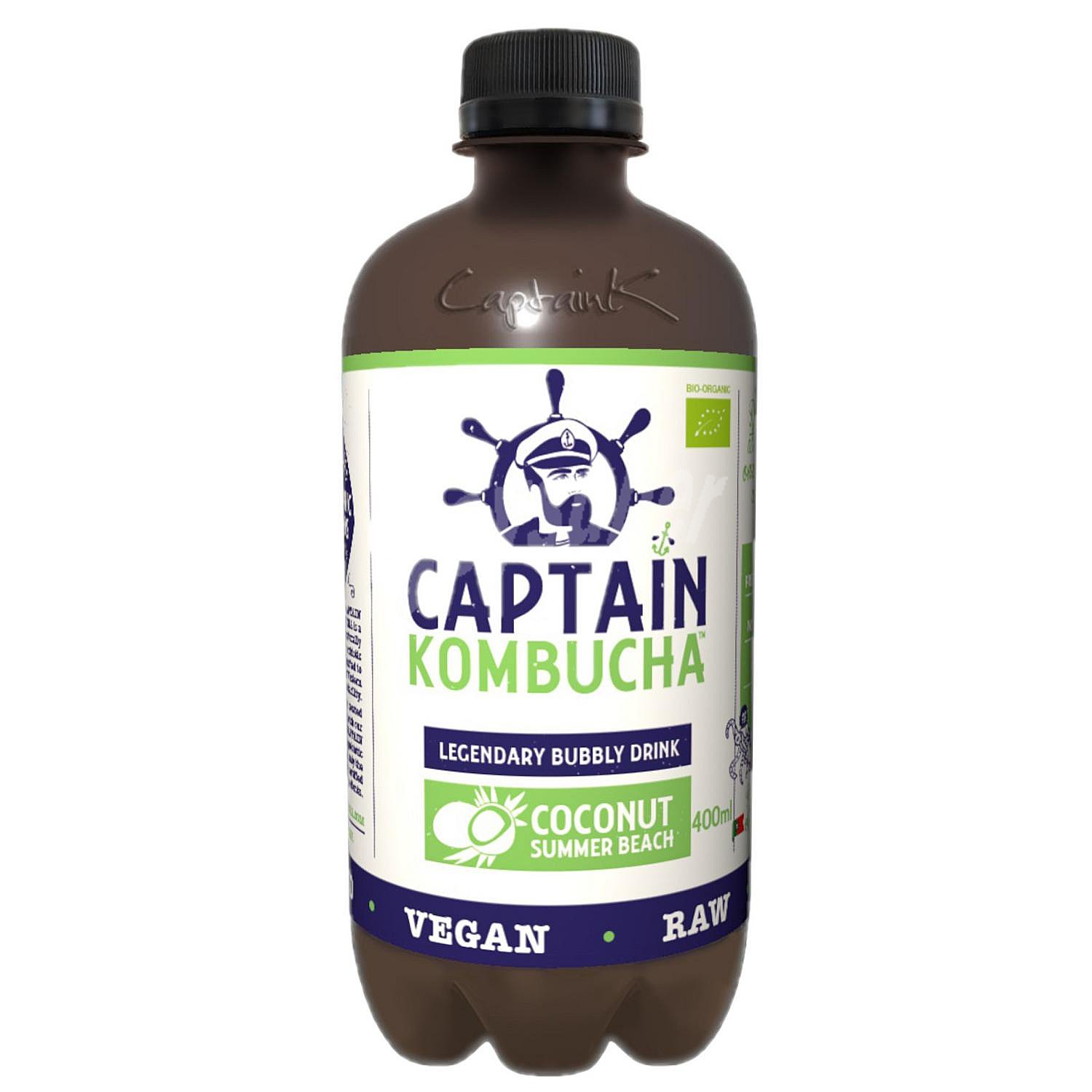 Captain Kombucha Coconut Summer Beach té coco ecológico